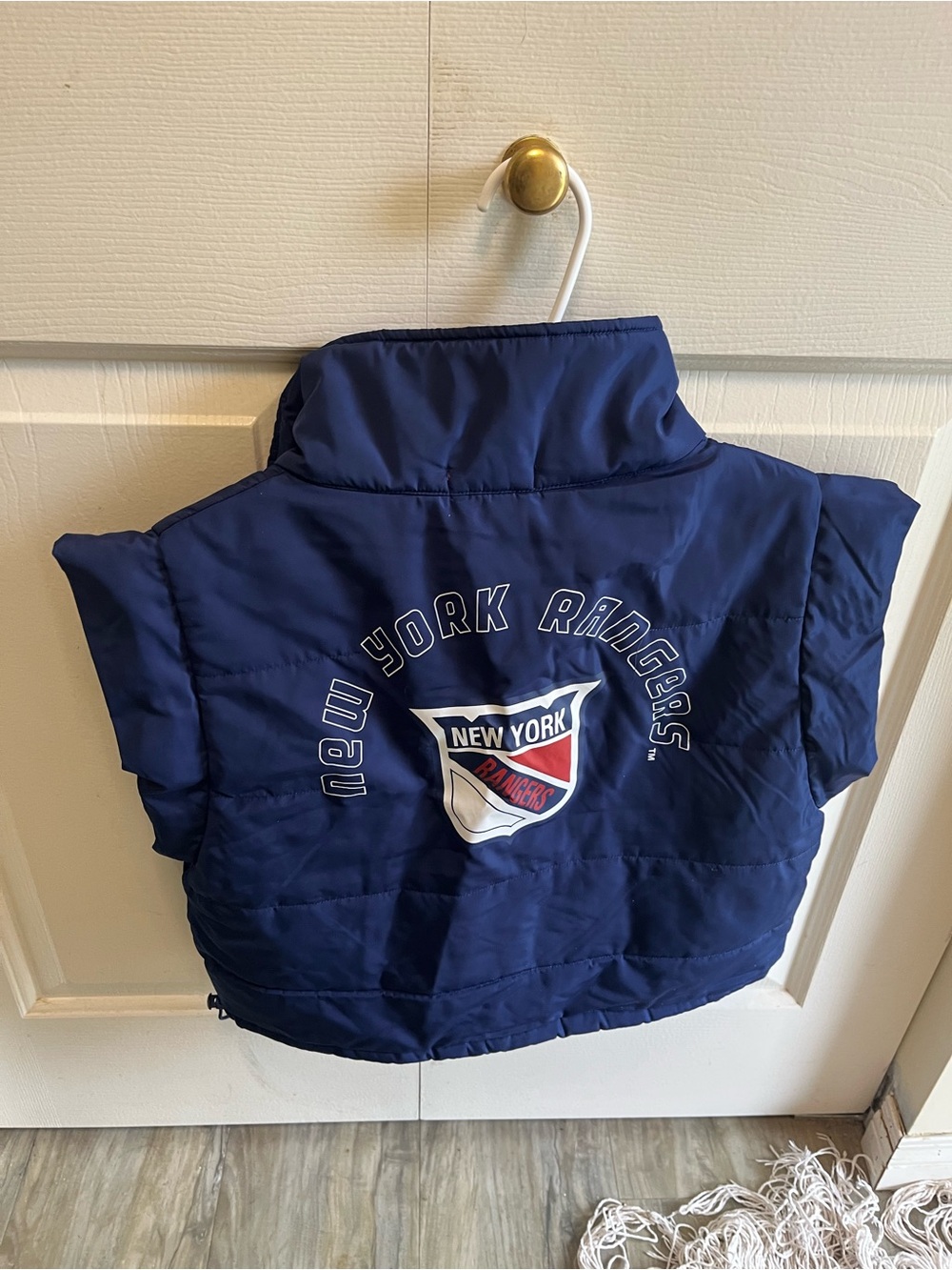 Mitchell & Ness  Royal Blue Puffer Vest with Team Patch